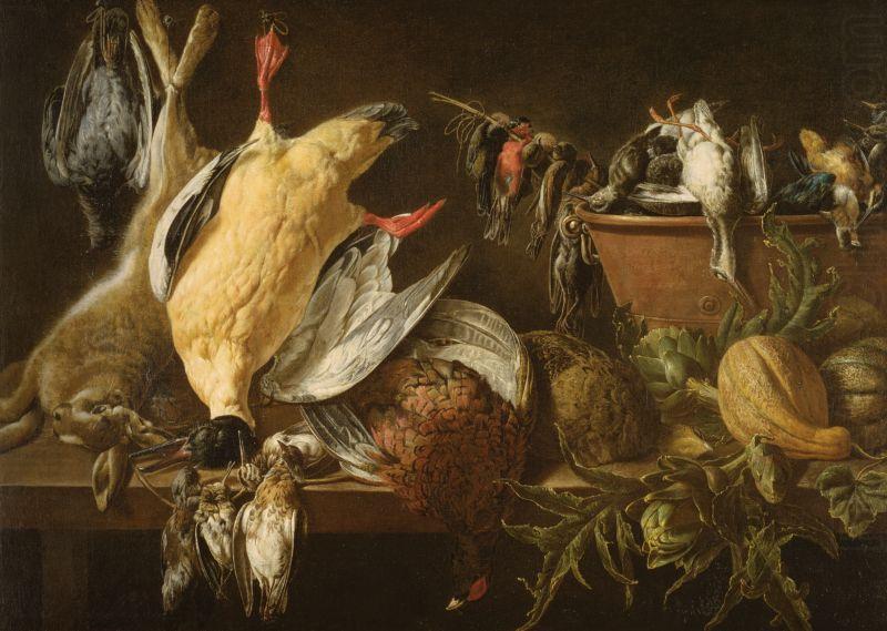 A Still Life with Games and Vegetables, Adriaen Van Utrecht